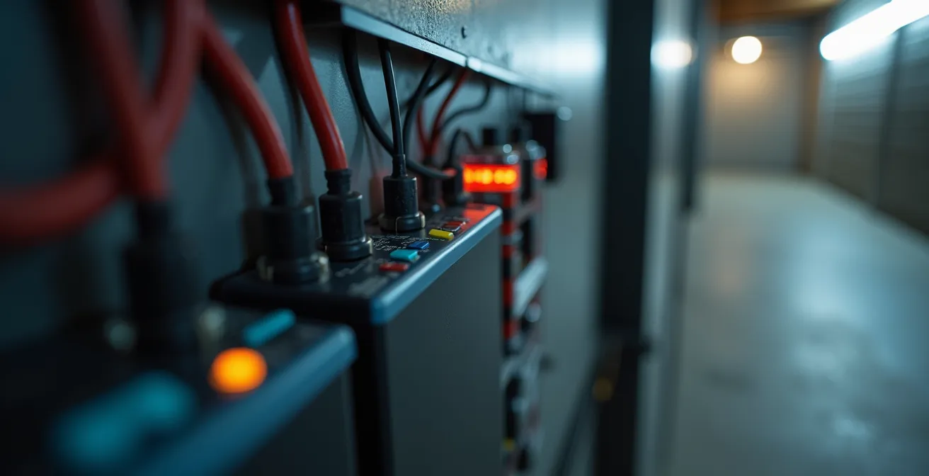 Installation de batterie de stockage résidentielle dans un sous-sol québécois