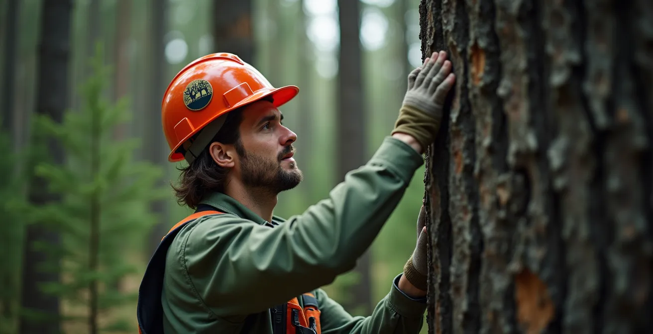 Forêt boréale québécoise avec épinettes noires certifiées FSC