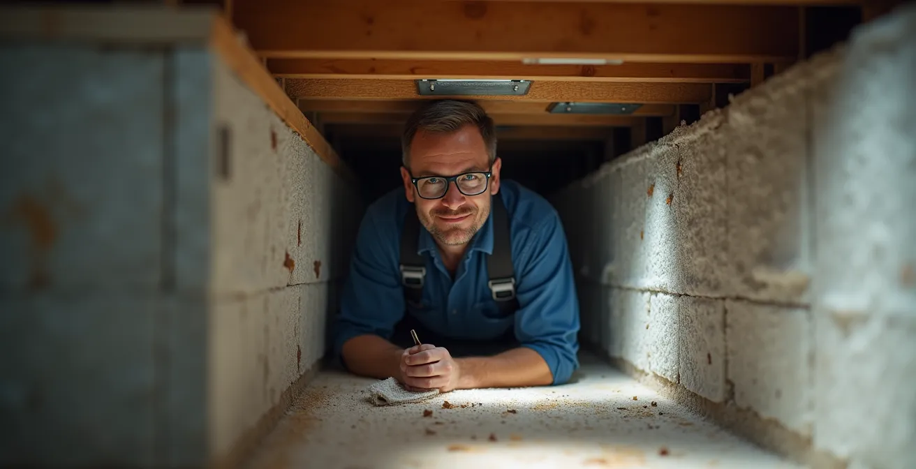 Trappe d'accès isolée et étanche intégrée dans un plancher